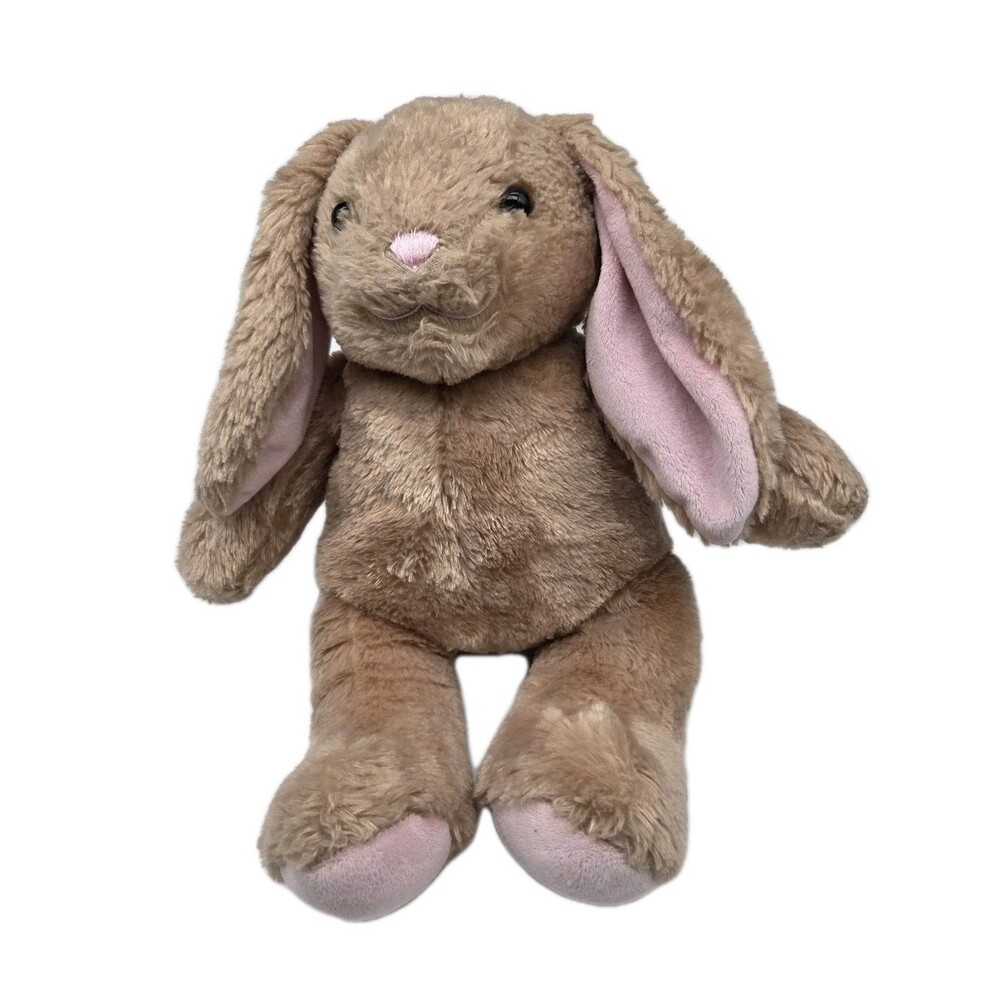 Build-A-Bear Bunny Rabbit Tan And Pink Plush 14 inch Stuffed Animal Toy 2022